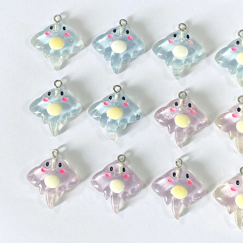 10 шт. смоляные плоские лучи Манта маленькие подвески в виде рыбок милый