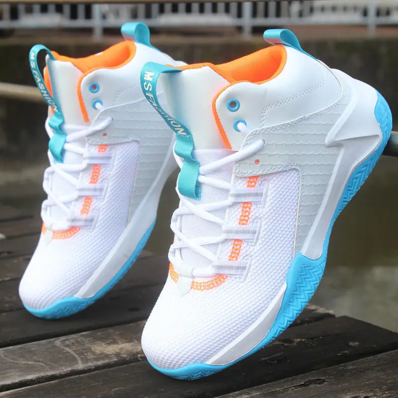 

Баскетбольные кроссовки для мужчин и женщин, высокие, Нескользящие, спортивная обувь для улицы, на лето-осень