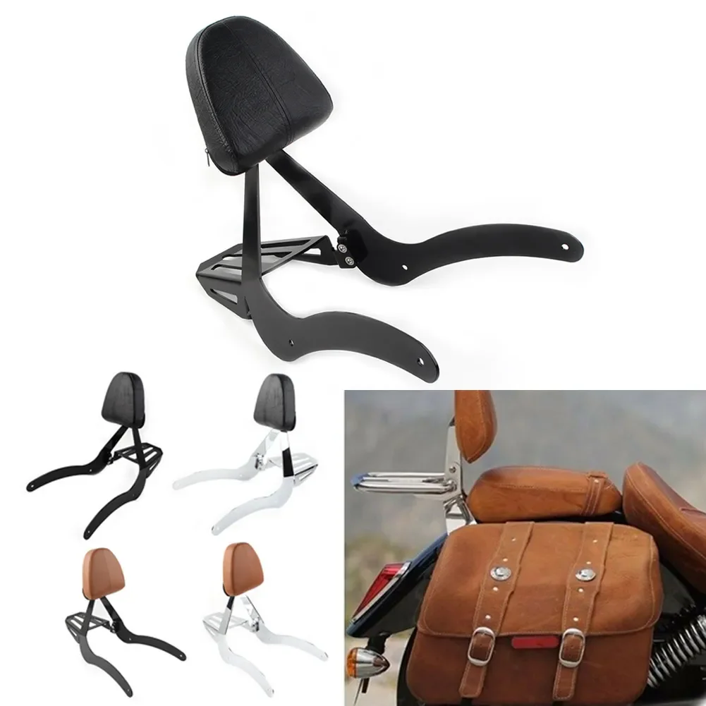 

Motorcyclce Rear Passenger Backrest Pad Sissy Bar W/ Mouting Spools For Indian 2019-2020 For Scout 2015-2020