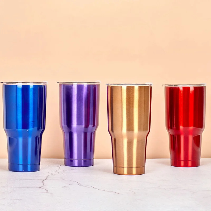 

30Oz Thermal Beer Cups Stainless Steel Simple Office Tea Coffee Water Bottle Insulation Double Vacuum with Lid Portable Mug