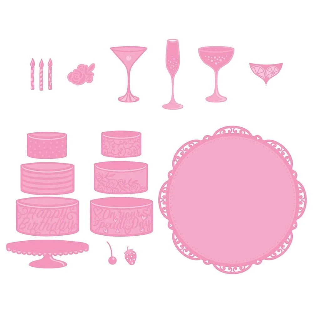

Metal cutting dies cocktails cake die cut Scrapbook paper craft knife mould blade punchmm