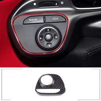 for ferrari 458 2011 2016 vda push button switch frame decorative sticker real carbon fiber car interior accessories