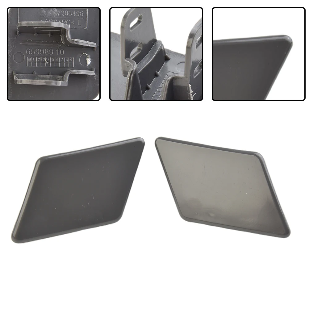 

1 Pair Black Plastic Front Bumper Headlight Washer Nozzle Cover Cap For BMW 3 Series E90 E91 328i 335i M3 2009-2012 61677211209