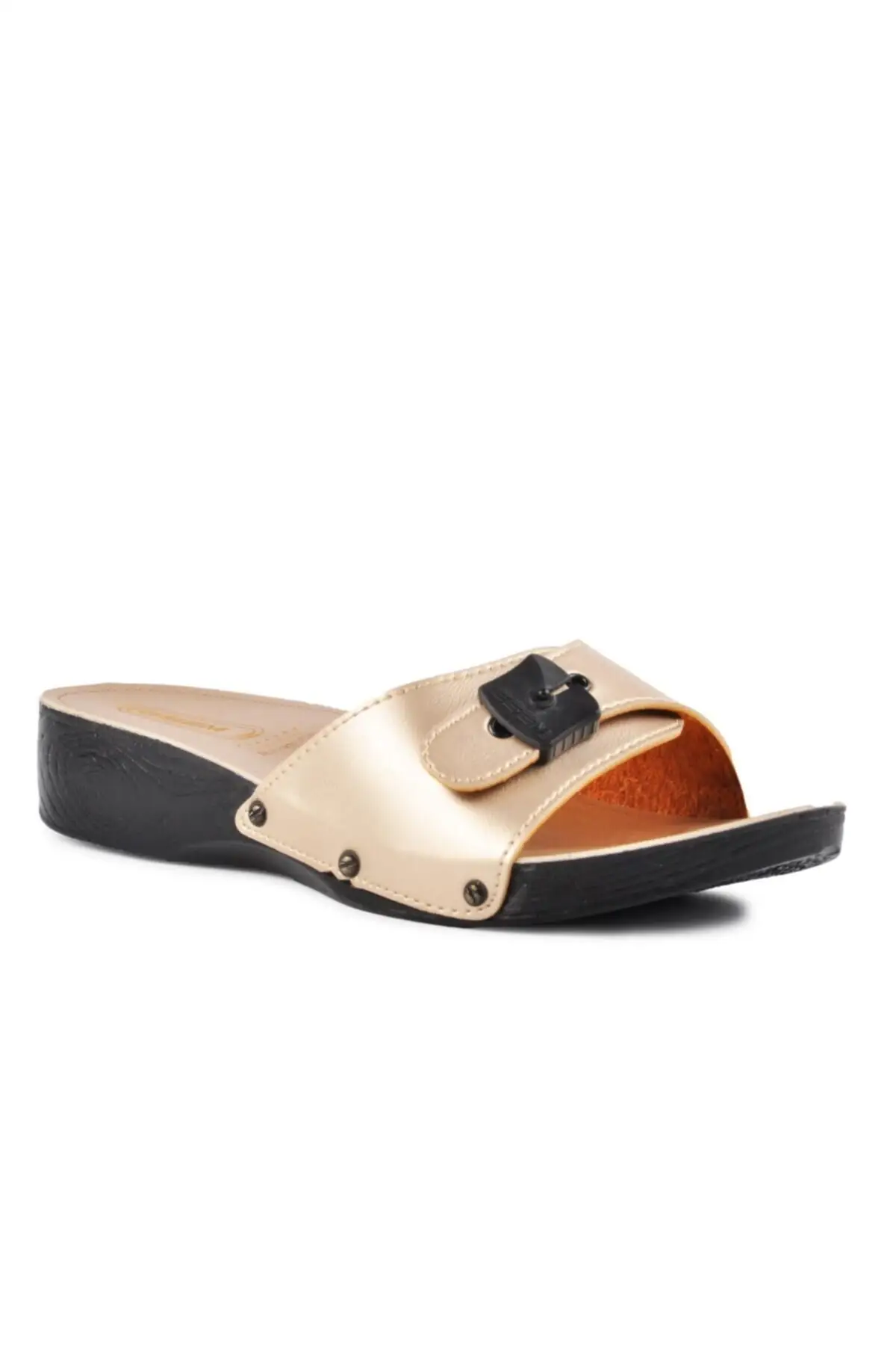 

Женские модные удобные тапочки, сандалии, золотистые Esm