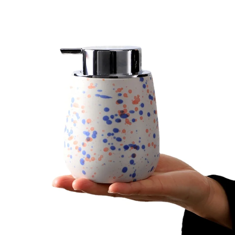 ceramic liquid soap dispenser bottle shower gel dispensers portable liquid soap bottle lotion dispensing bathroom accessories free global shipping