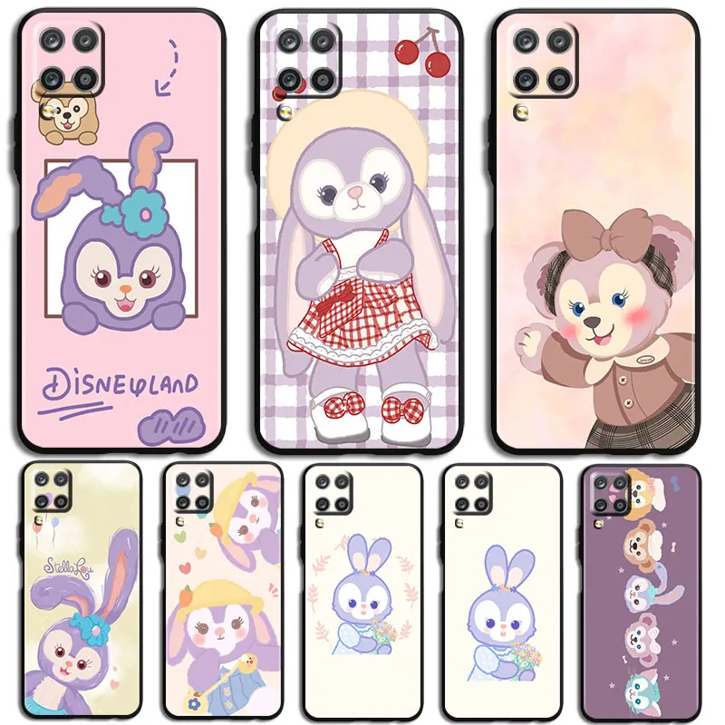 

Duffy Bear Phone Case For Samsung Galaxy A10 A20 A30 A2 Core A40 A50 S E A60 A70S A70 A80 A90 Black luxury Back Funda Cover Soft