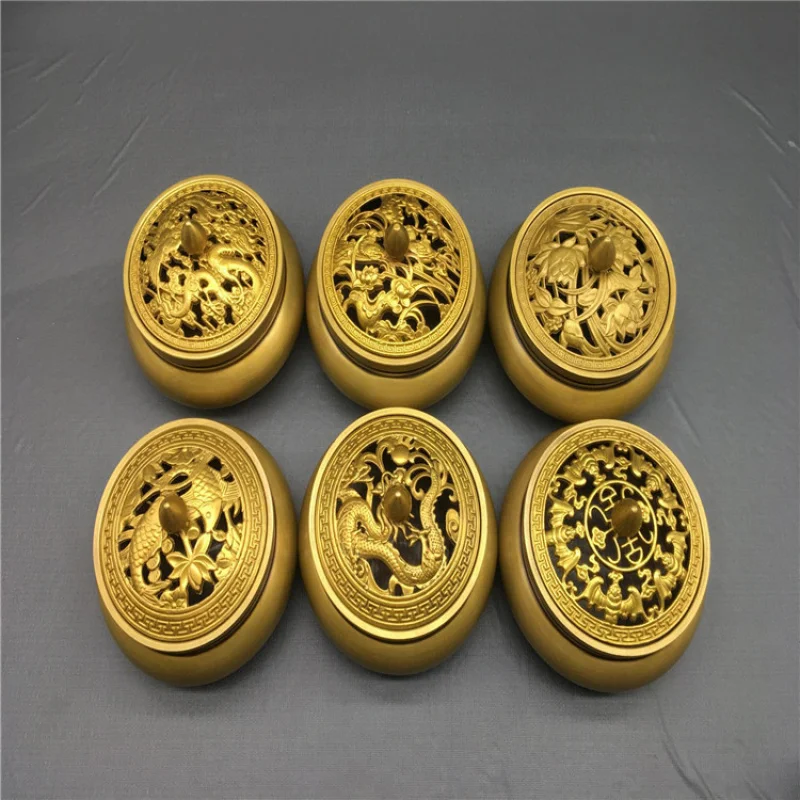 Антикварные разные антикварные потертые бронзовые поделки Gulong Нижняя горелка