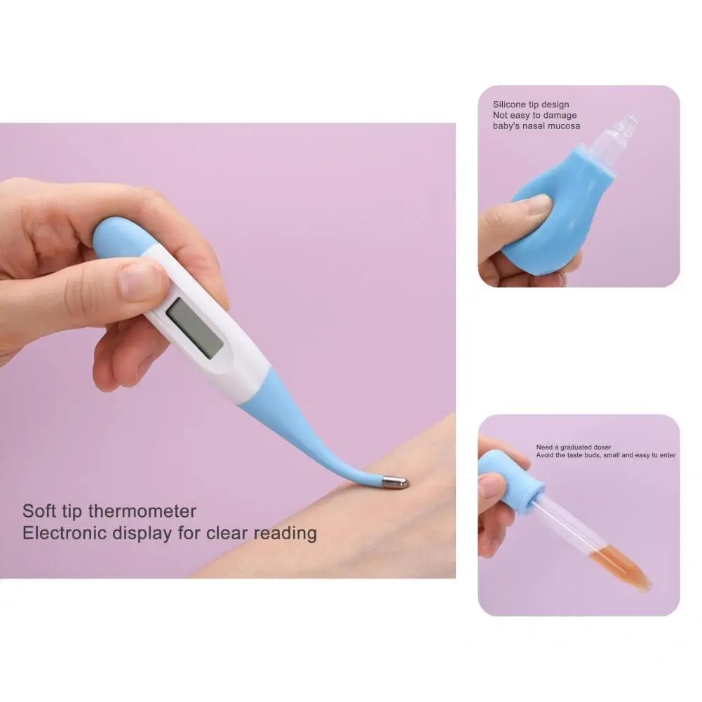 

Round Corners Portable Hairbrush Toothbrush Baby Care Kit for Girls