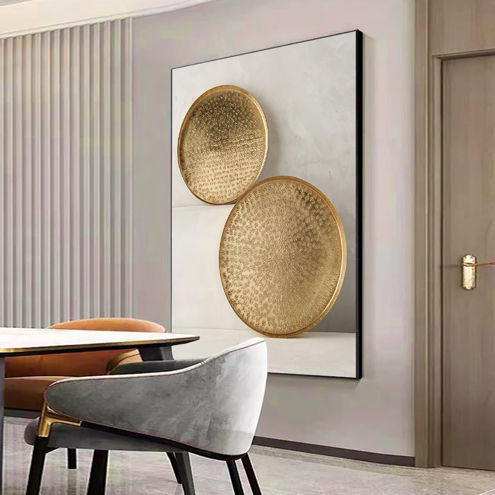 

Abstract Gold Posters Nordic Canvas Art Painting Home Decor Wall Art Retro Print Living Room Vintage Minimalist Picture