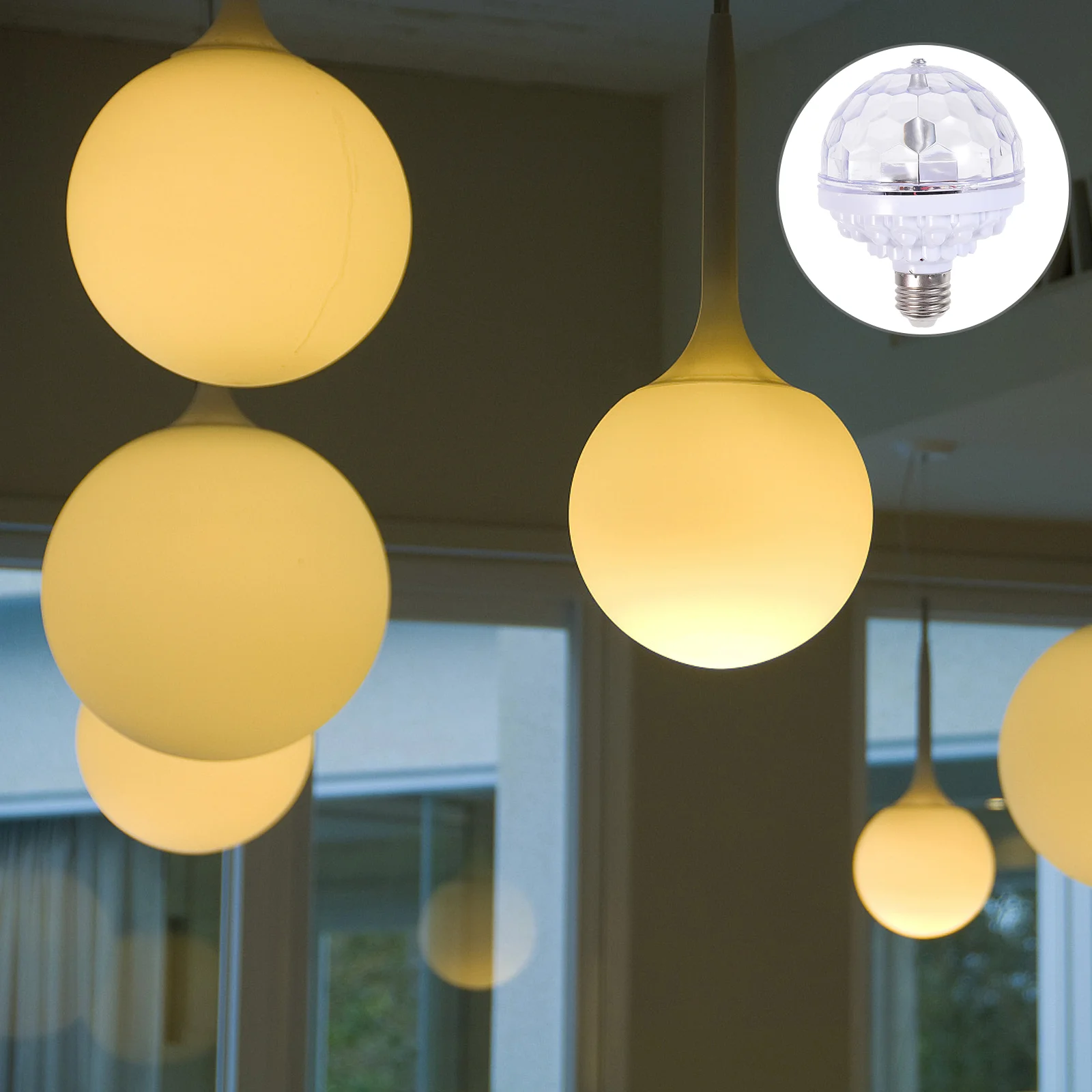 

Revolving Light Stage Party Lamp LED Decorative Remote Control Bulb Mini Disco Ball Plastic Colorful