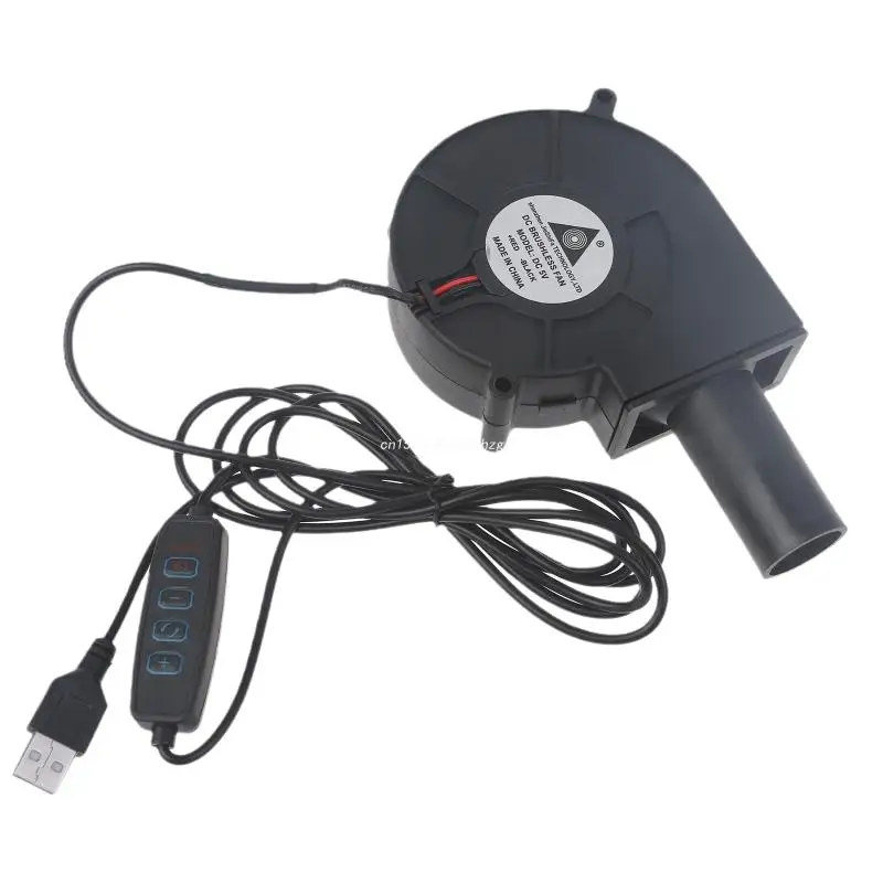 

Mini Handheld Blower Wind Speed Adjustable USB Electric Barbecue Fan Grill Accs Dropship