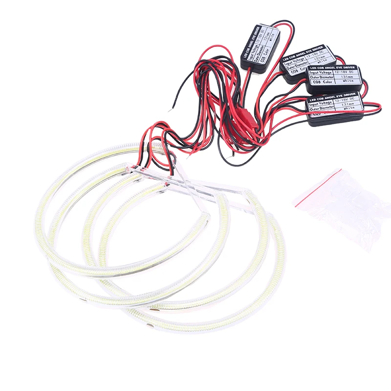 Автомобильная фара-кольцо POSSBAY 4 шт./лот ангельские глазки гало белая внешняя фара