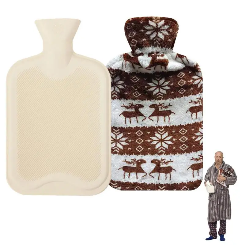 

Горячие бутылки для воды с крышками, мини-подогреватель для рук с леопардовым принтом, горячая бутылка для горячей воды для судорог, спины, шеи, ног, менструальные судороги