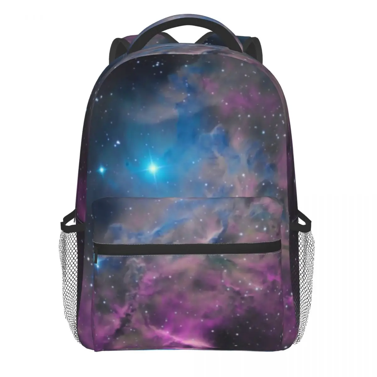 

Рюкзак с изображением облаков и галактики, школьные дорожные рюкзаки из полиэстера с изображением распламенной звезды и туманности, милые ...
