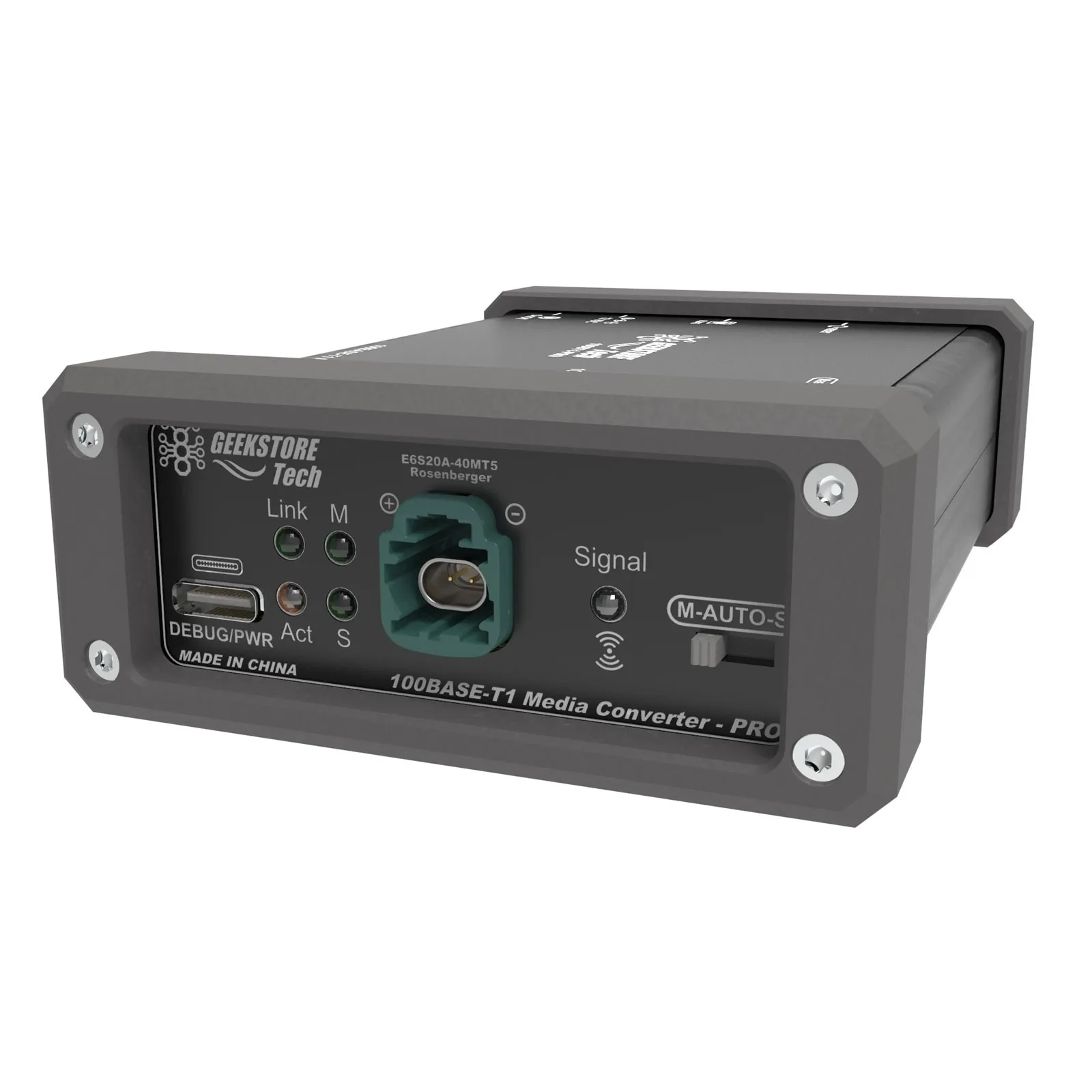 Maxgeek 100BT1-PRO2 Автомобильный Ethernet-конвертер 100 Мбит/с в стандартный
