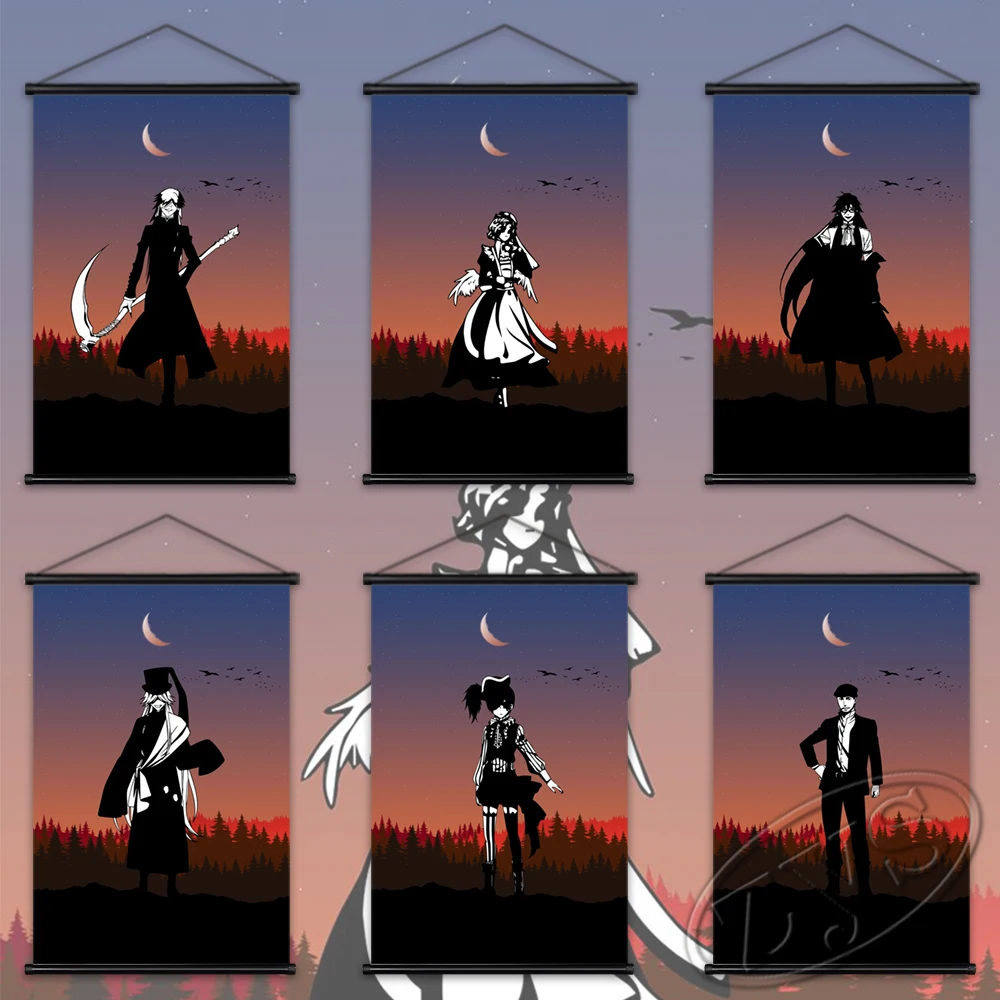 

Плакат черный Батлер художественные подвесные свитки роспись на холсте картина на стену гостиная ребенок спальня домашний Декор Рождественский подарок