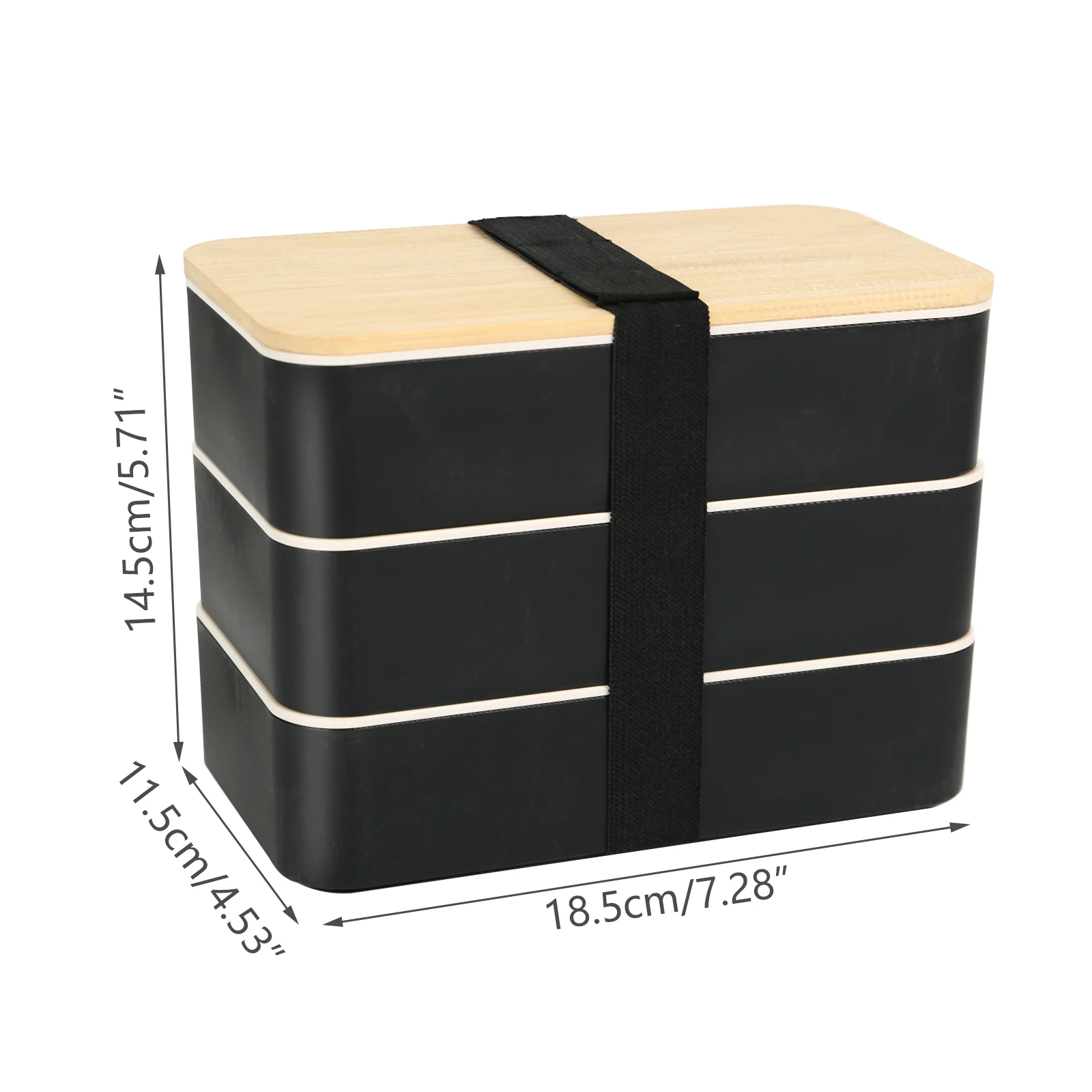 Деревянный Ланч-бокс для микроволновой печи портативный герметичный с посудой в