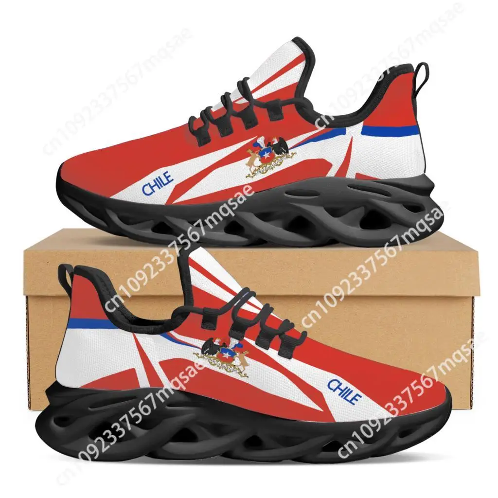 Фирменные дизайнерские сетчатые кроссовки с флагом Чили Вулканизированная