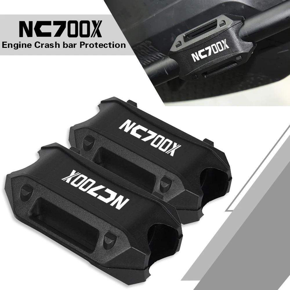 

Motorcycle 25mm Engine Crash bar Protection Bumper Decorative Guard Block FOR HONDA NC700X NC 700 x plastic 2018 2019 2020 2021