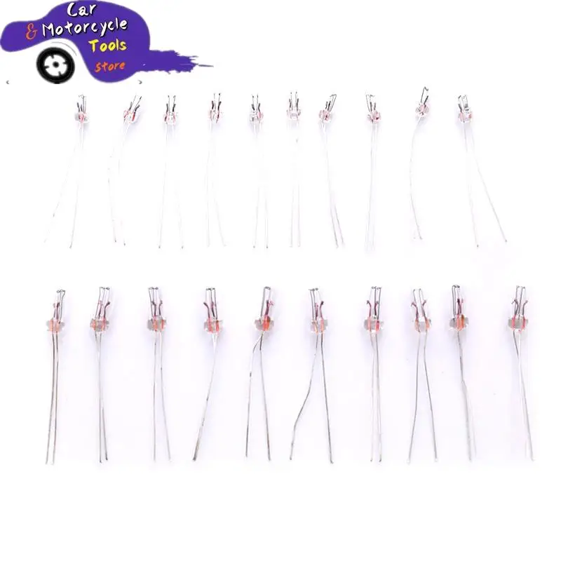 

10pcs Miniature Automobile Instrument Lamp 12V T3T4 Lamp Light Bulb Incandescent