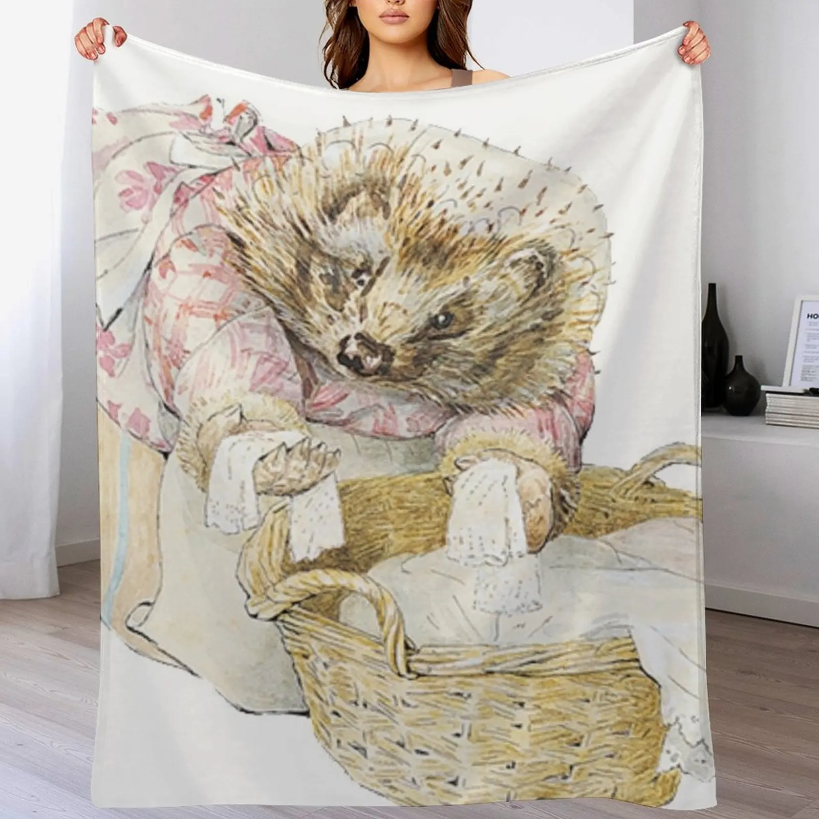 Беатрикс Поттер Mrs. Tiggy Winkles Иллюстрация Плед Декоративные диваны Среда Одеяла