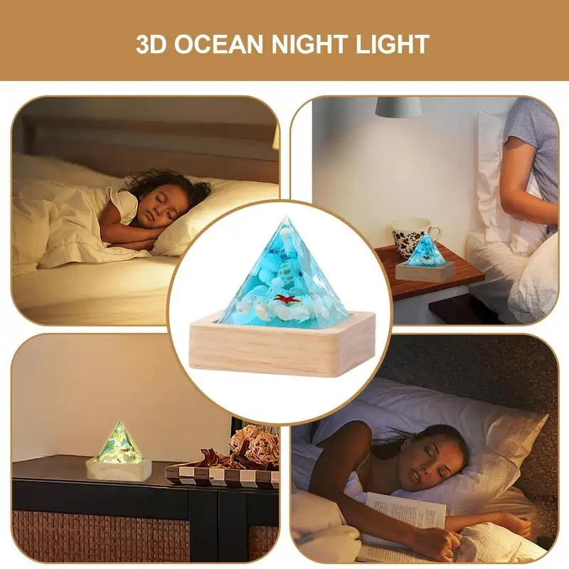 Хрустальное украшение в виде пирамиды подставка для лампы Хрустальная пирамида