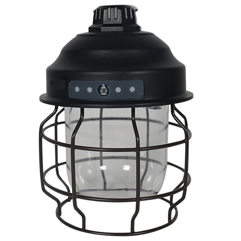 

LED Camping Lantern Vintage Design USB Rechargeable Camping Light 3 Levels Dimmable Waterproof for Outdoor B2Cshop