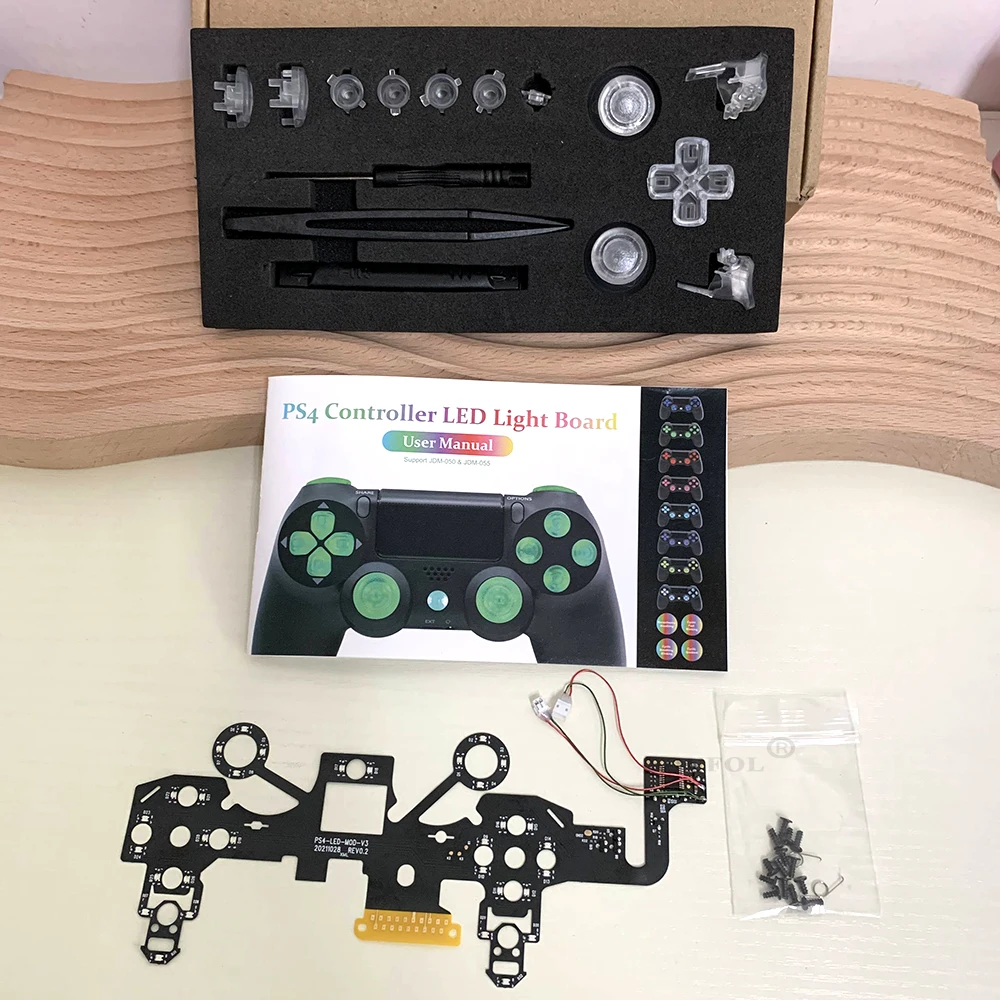 

Прямая поставка, светодиодсветильник ка 8 цветов для контроллера PS4 (JDM-050 & JDM-055), аксессуары, не требуется сварка для джойстиков PS4