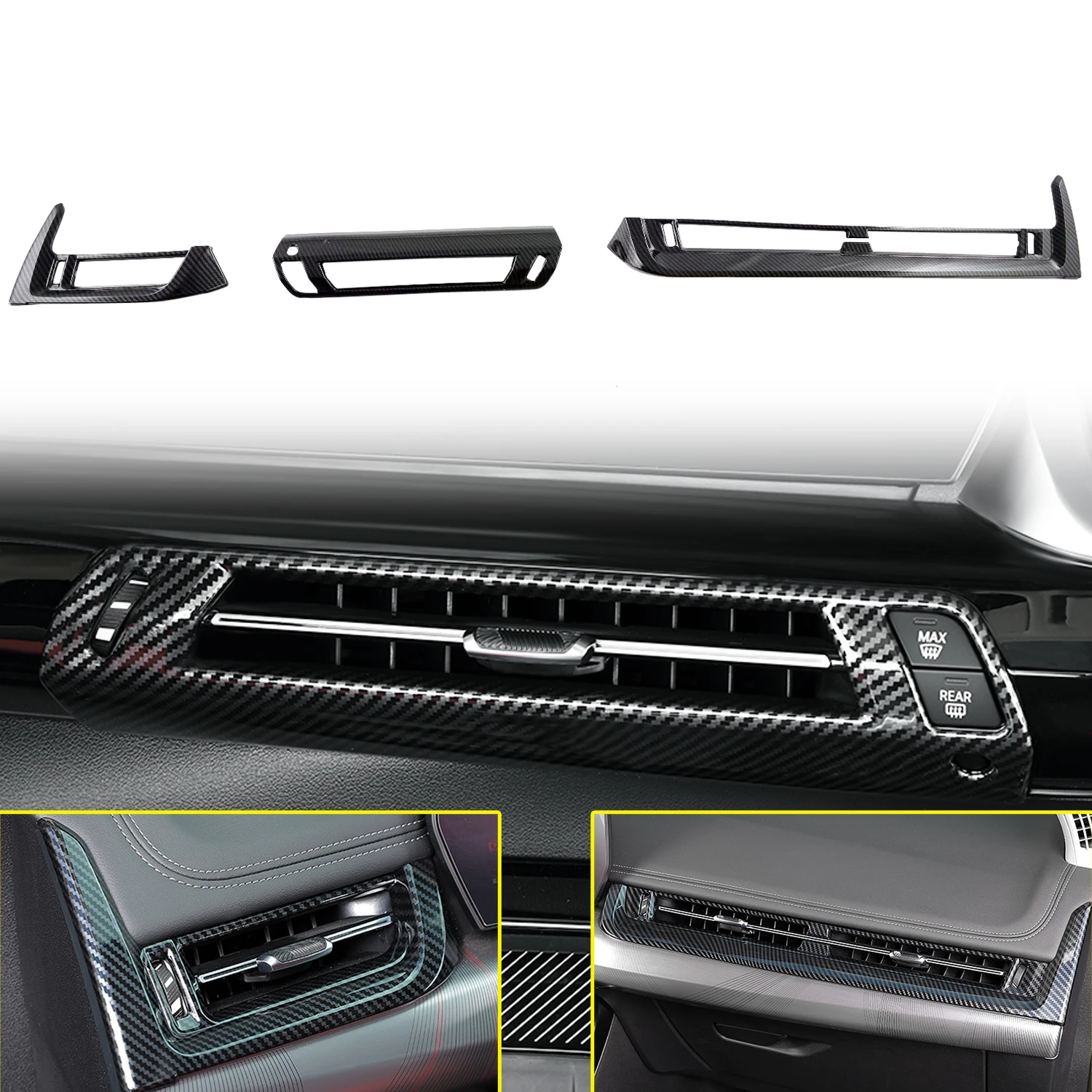 Автомобильные аксессуары для BMW X1 U11 2023 2024/ iX1 2022-2024 АБС углеродное волокно