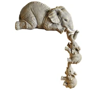 cute elephant figures haning resin crafts home decoration three piece sets