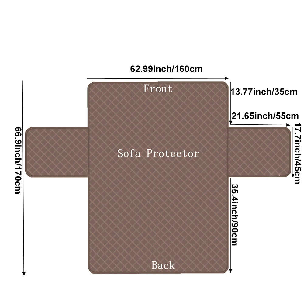 Двусторонние Стеганые Чехлы Для Диванов 3-местных Приятные Домашних Животных