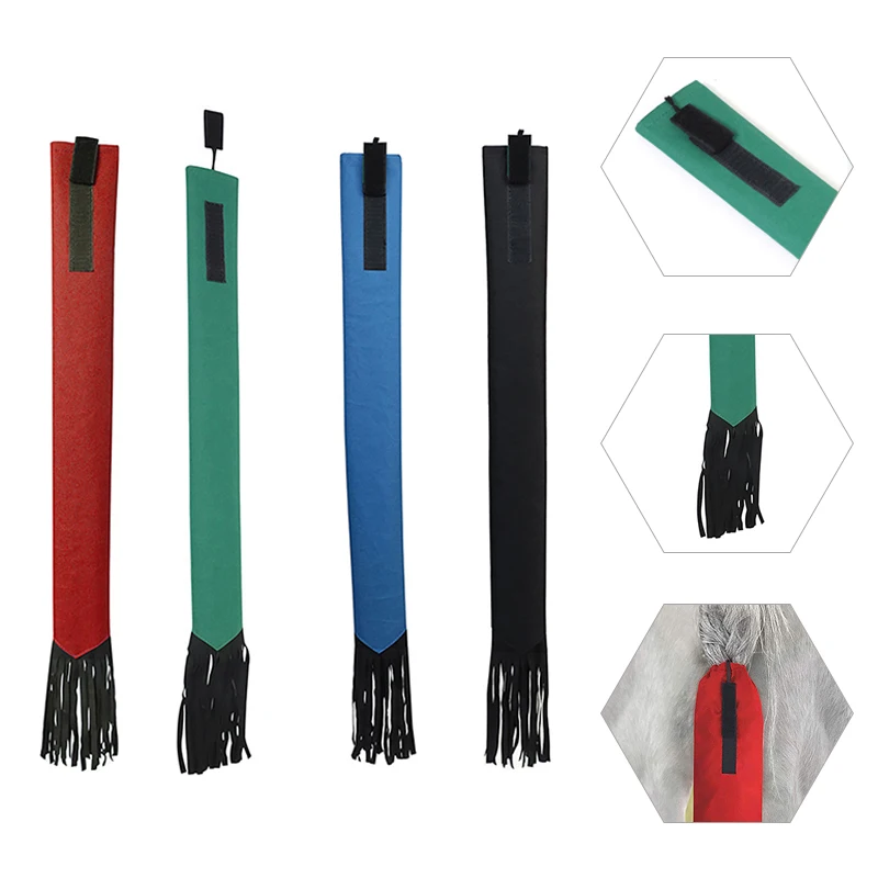 

Horse Tail Bag Anti-dirty Braided Tail Cover Protector Waterproof Horsetail Protection Bags With Fringe Horse Grooming Supplies