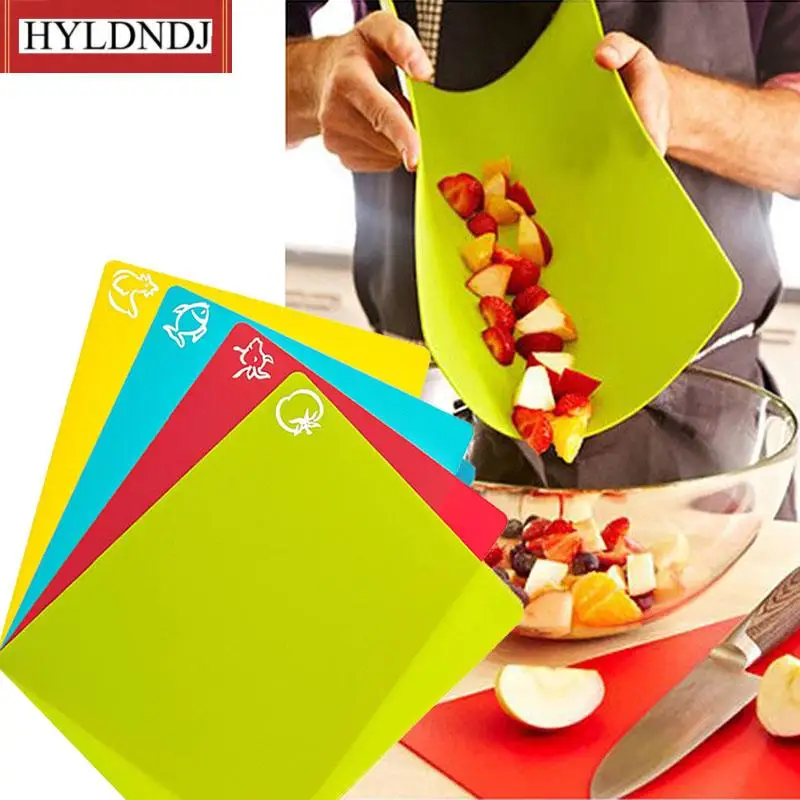 

Colorful Kitchen Cutting Board Set Super Easy Clean Modern Cutting Boards Nice Flexible Non-Stick Portable Cutting Mat Set