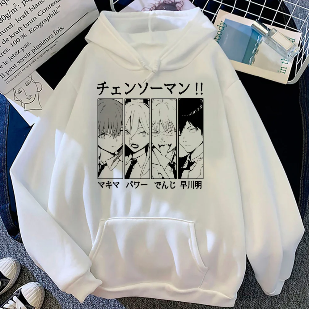 chainsaw man hoodies women graphic gothic Hood clothes female anime clothing