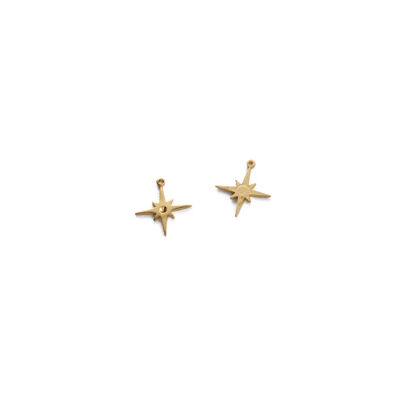 50pcs/bag Brass Star Geometry Charms Pendant For DIY Jewelry Earrings Necklaces Bracelet Crafts Handmade Making Findings images - 6