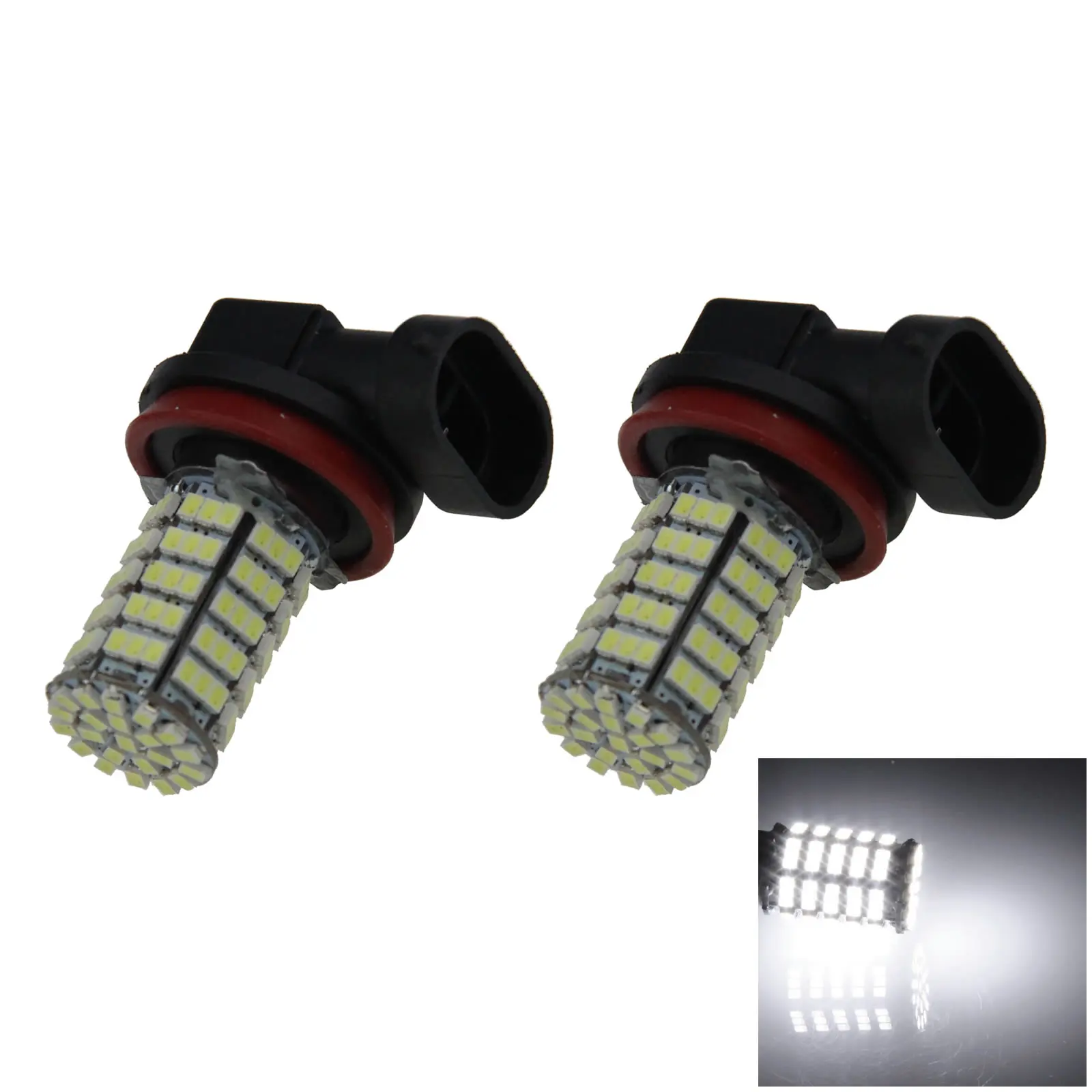 2X White Car H11 задний фонарь 127 внешний 1206