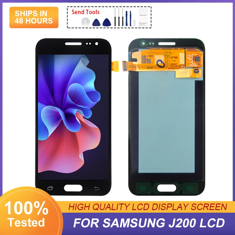 

4.7 Inch For Samsung Galaxy J2 LCD J200 Display Touch Screen Digitizer J200Y J200F J200G J200H J200GU Assembly With Tools 1Pcs
