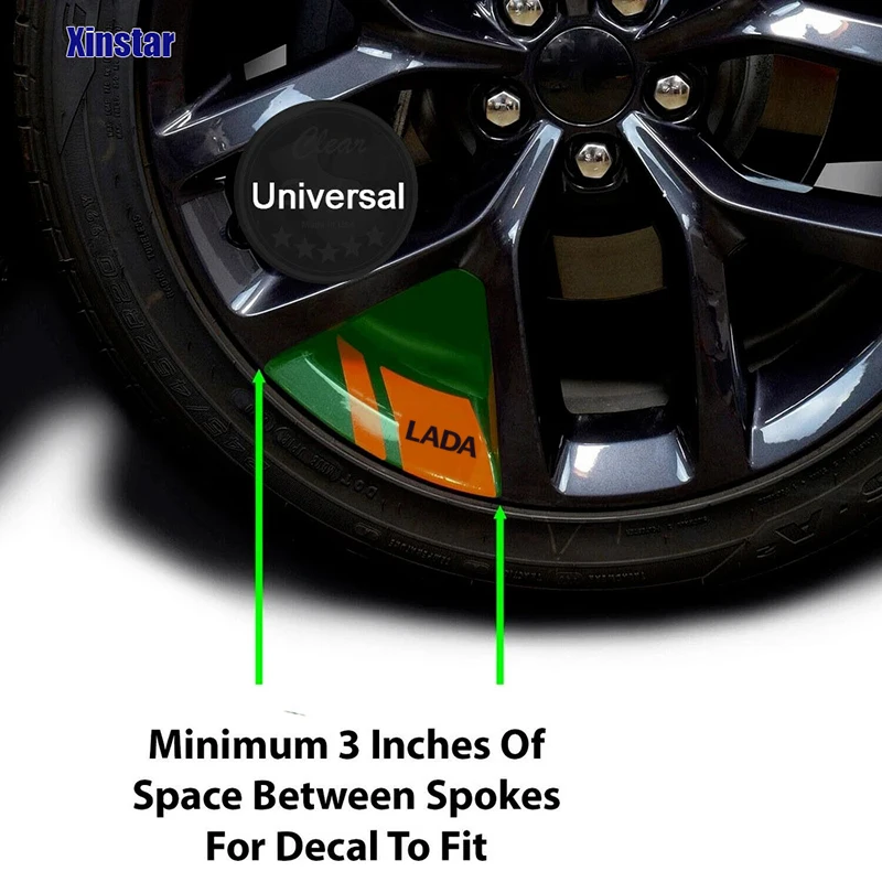 6 шт. наклейки на автомобильные колеса для Lada Vesta Xray Largus Granta NIVA аксессуары