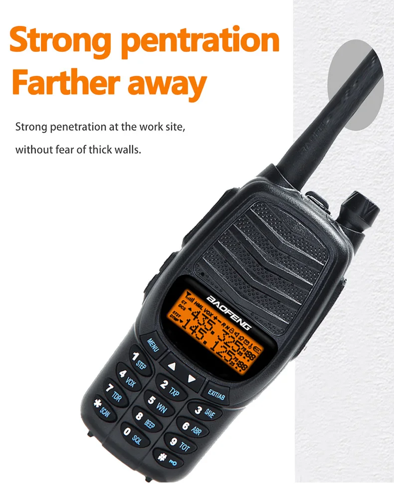 2PCS BAOFENG UV-X10 10W Powerful Dual PTT Dual Band VHF/UHF USB Charging Ham 2 Way Radio Update UV-5R Plus Walkie Talkies