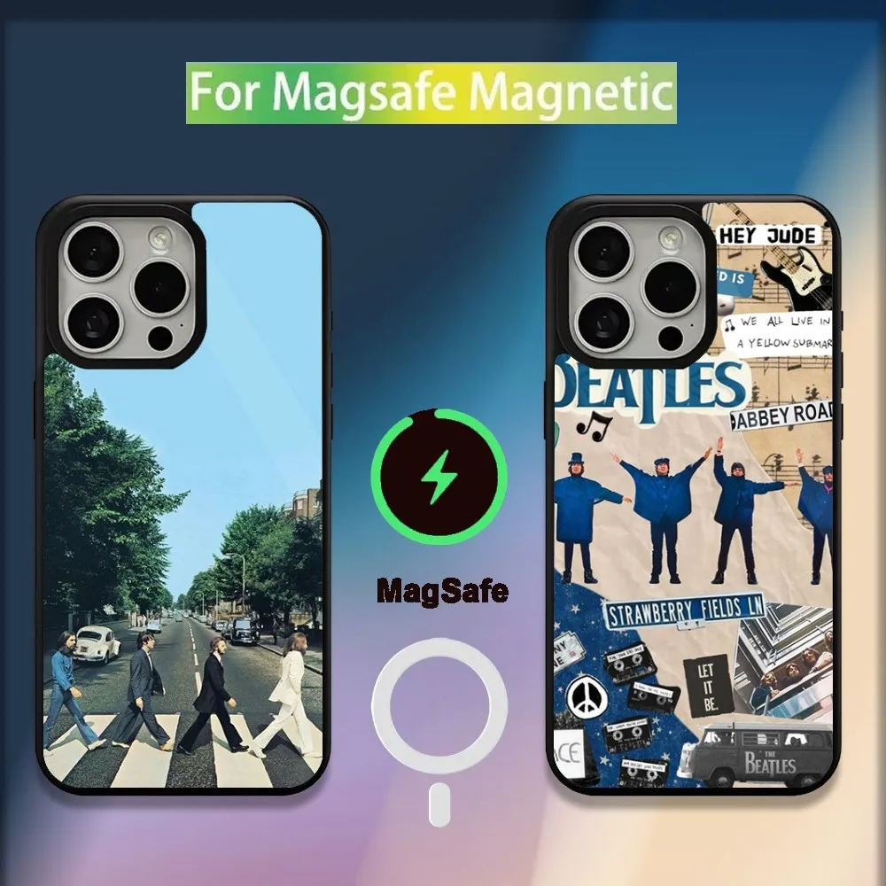 Чехол для телефона T-The Band B-BeatlesS Let It Be iPhone 16 15 14 13 12 11 Plus Pro Max Mini Magsafe с магнитной