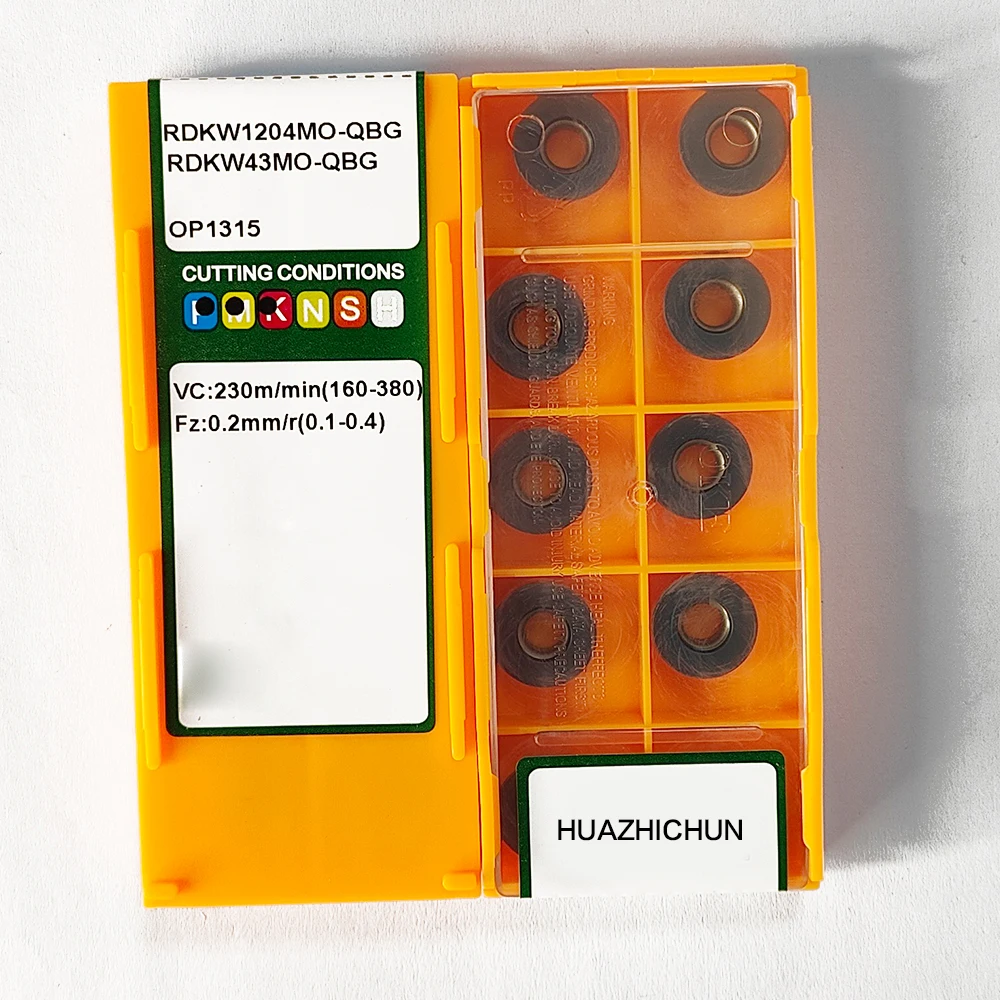 HUAZHICHUN RDKW1204MO-QBG OP1315 твердосплавные пластины фрезы лезвие
