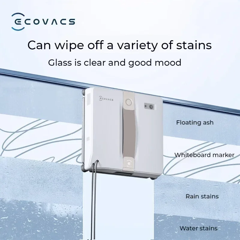 Фото Оригинальная машина для мытья окон ECOVACS WINBOT AIR MINI, робот для мытья окон, 8000Pa, пылесос для стекла №5