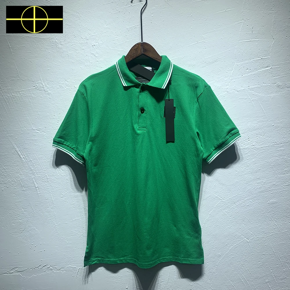 

5-color High-quality Chest Patch Summer Embroidered Short Sleeve Polo Shirt Men's Casual Cotton Polo Polo Men's
