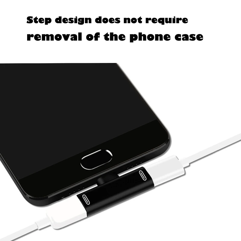 Разветвитель для наушников 2 в 1 USB Тип C папа-двойной тип мама адаптер зарядного