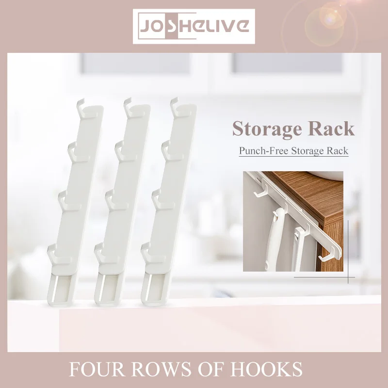 

Домашний крючок, скользящая Растяжка, 4 крючка, прочный самоклеящийся держатель, настенные вешалки