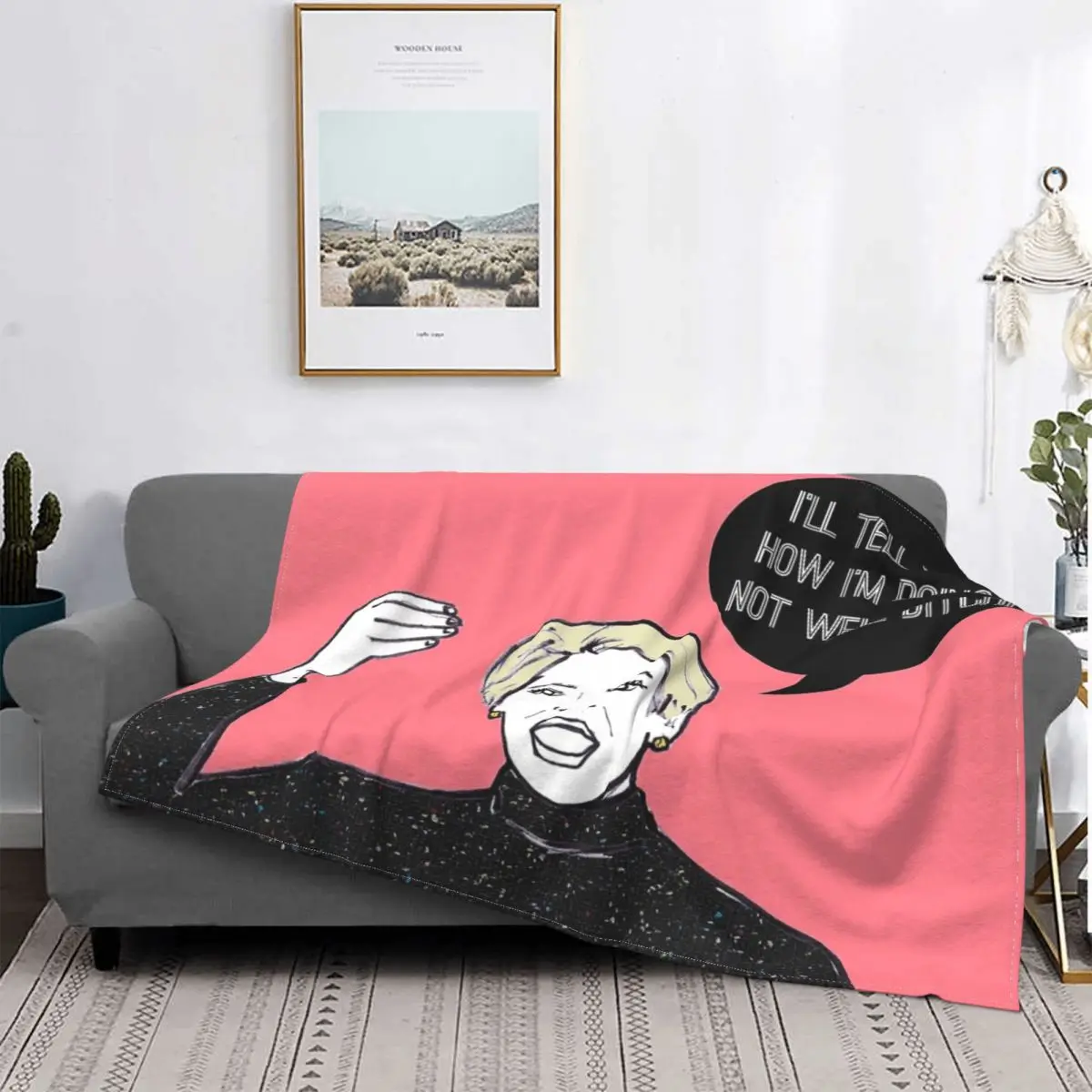 

No Well-Manta a cuadros para cama, manta mullida с капучиком, pickick