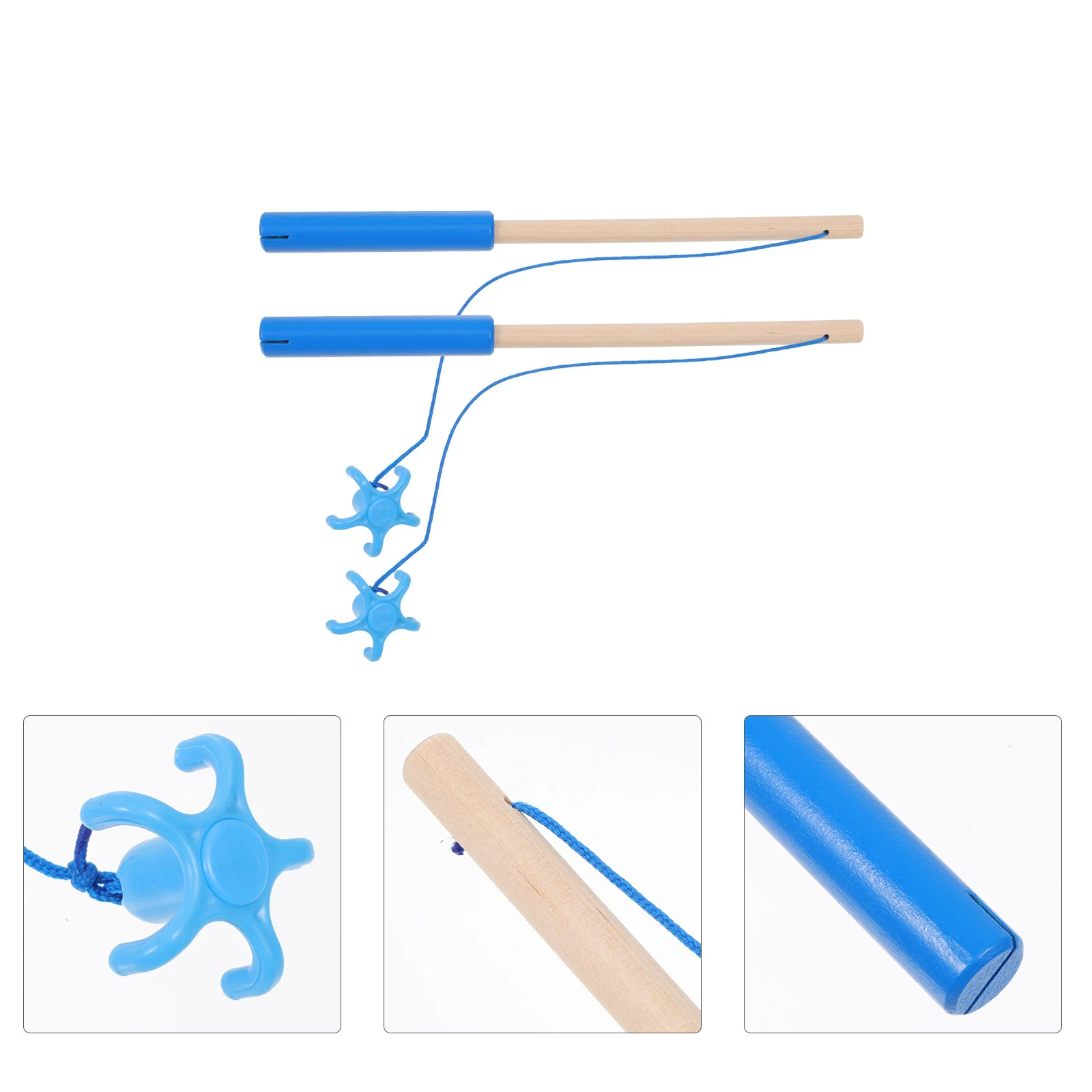 

Children's Fishing Rod Creative Funny Pole Magnetic Wooden Game Educational Toy