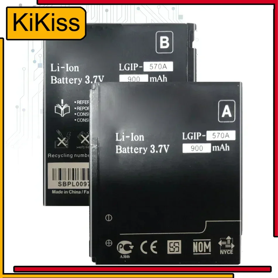 Сменный аккумулятор LGIP-570A 900 мАч для LG KC550 KC780 KF700 KP500 KX500 KC560 KV500