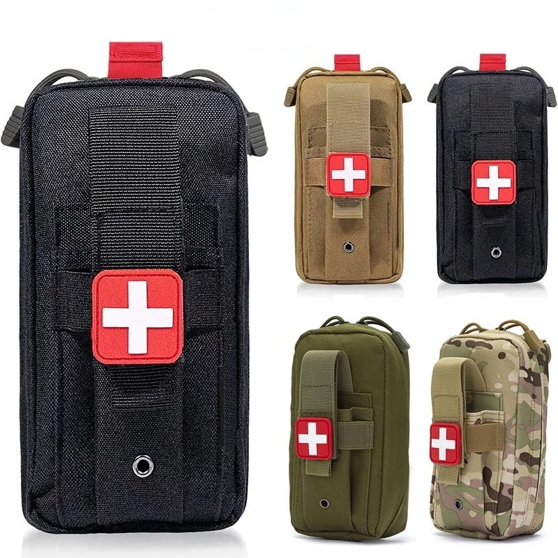 

Medical Bag EDC Tactical Bag First Aid Kit Hunting Pouch MOLLE Outdoor Tourniquet Scissors Waist Bag Military Army Survival Kit