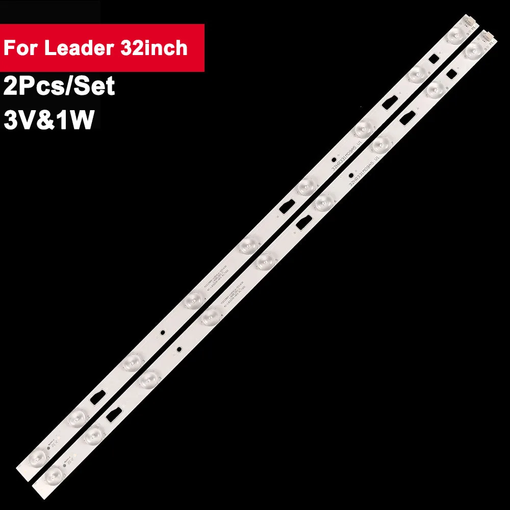 

Панель подсветки телевизора 3 в 580 мм для Leader 32 дюйма 32HR331M09A5 V1 4C-LB3209-HR3, 2 шт./комплект, светодиодная лента для ремонта D32TS7202